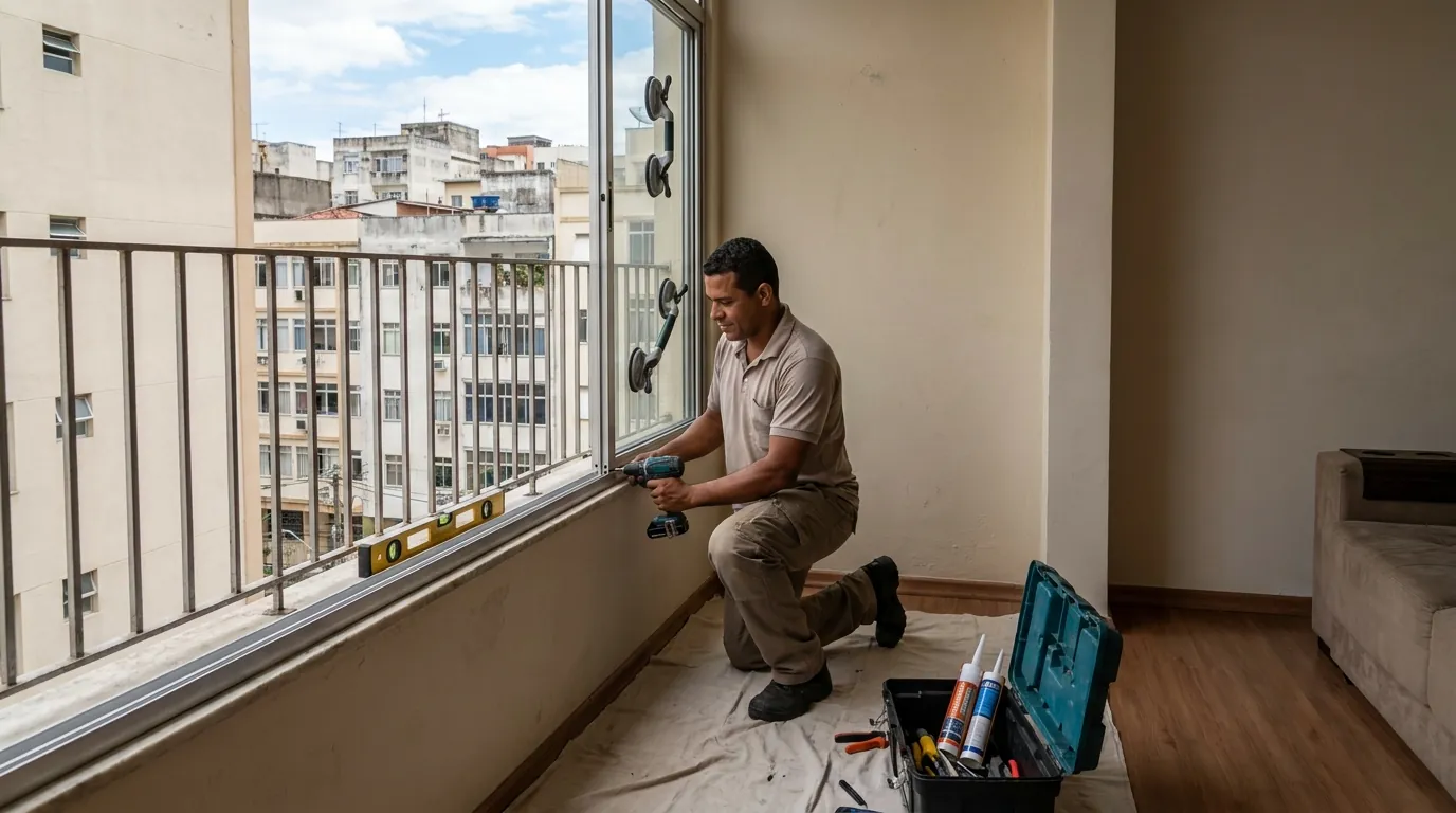 Sacada de Vidro para Apartamento em Uberaba‑MG